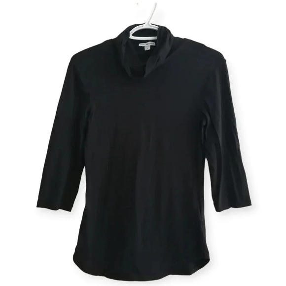 James Perse 3/4 Sleeve Lightweight Cowl Neck  Top Size 3 (Large) Minimal - Picture 1 of 14